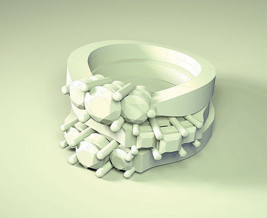 3D Rendering - Gordon's Jewelry Rings